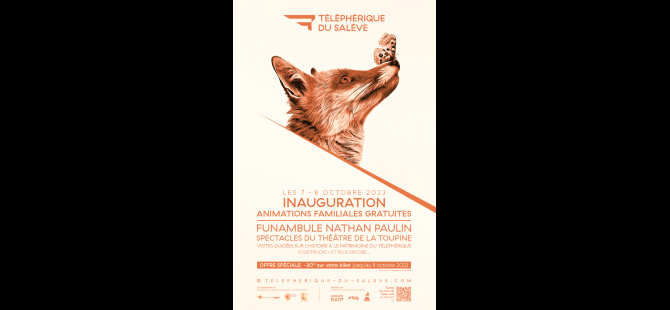 Affiche téléphérique du Salève 2023