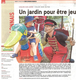 Un bel accueil de Zanimal à Chalon